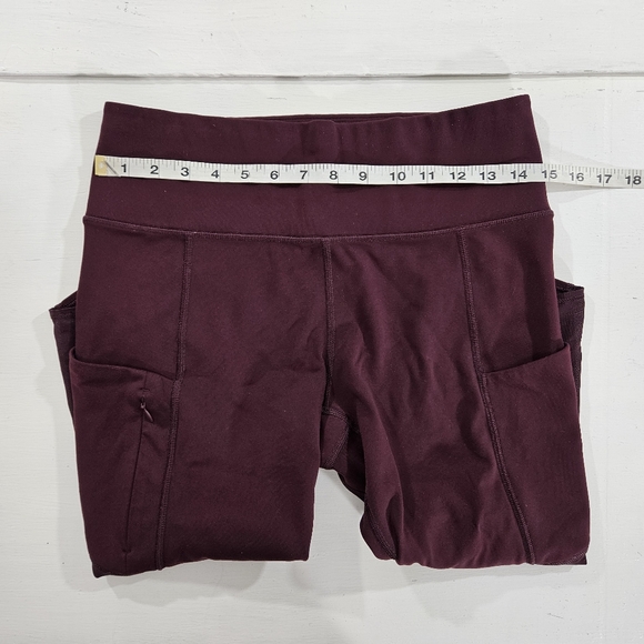 Athleta maroon capri leggings women's size medium - Picture 4 of 12